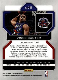 Vince Carter - Panini Prizm Base Set 2021-22, Nr. 246