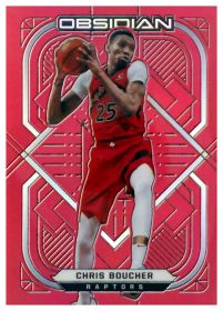 Chris Boucher - Panini Obsidian Base Set 2020-21, Nr. 72 – Electric Etch Red Flood