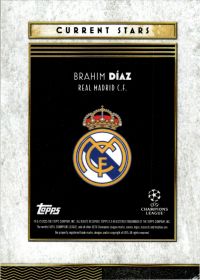 Brahim Díaz - Topps Deco UEFA Club Competitions Current Stars 2025-26