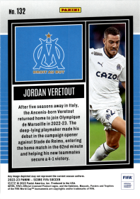 Jordan Veretout - Panini Score FIFA Base Set 2022-23, Nr. 132