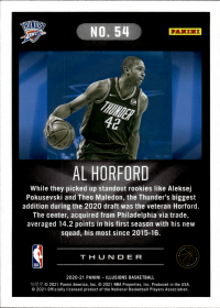 Al Horford - Panini Illusions Base Set 2020-21, Nr. 54