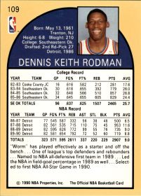 Dennis Rodman - NBA Hoops Base Set 1990-91, Nr. 109