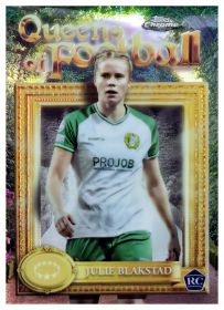 Julie Blakstad - Topps Chrome UEFA Women's Champions League Queens of Football 2025-26, Nr. QF-14 – Rookie Card, Insert