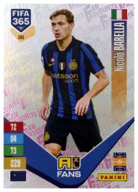 Nicolò Barella - Panini Adrenalyn XL FIFA 365 Fan Favourites 2026-27, Nr. 380 – Insert