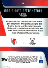 Marie-Antoinette Katoto - Topps Chrome UEFA Women's Champions League Base Set 2025-26, Nr. 98