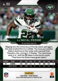 La'Mical Perine - Panini Prizm Base Set 2020, Nr. 357 – Rookie Card
