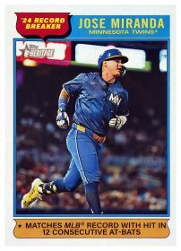 Jose Miranda - Topps Heritage Record Breakers 2025, Nr. 4