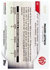 Maxim Leitsch - Topps Chrome Bundesliga Base Set 2022-23, Nr. 65 – Nummeriert, Green Wave Refractor