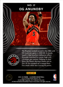 OG Anunoby - Panini Illusions Base Set 2021-22, Nr. 17