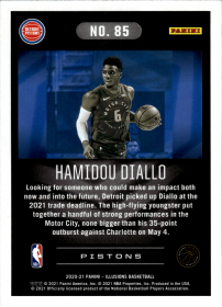 Hamidou Diallo - Panini Illusions Base Set 2020-21, Nr. 85