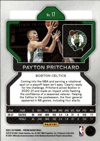 Payton Pritchard - Panini Prizm Base Set 2021-22, Nr. 17