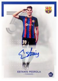 Estanis Pedrola - Topps FC Barcelona Team Set Autographs 2022-23, Nr. AU-EP – Rookie Card, Autogramm