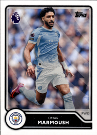 Omar Marmoush - Topps Flagship Premier League Base Set 2026-27, Nr. 187
