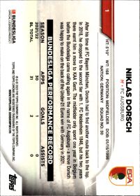 Niklas Dorsch - Topps Chrome Bundesliga Base Set 2022-23, Nr. 1