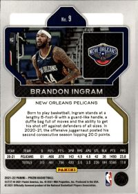 Brandon Ingram - Panini Prizm Base Set 2021-22, Nr. 9