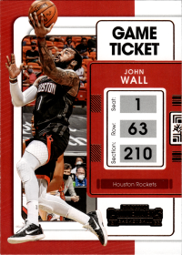 John Wall - Panini Contenders Game Ticket 2021-22, Nr. 60