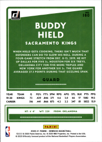 Buddy Hield - Panini Donruss Base Set 2020-21, Nr. 180