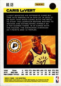 Caris LeVert - Panini Flux Base Set 2020-21, Nr. 69