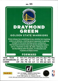 Draymond Green - Panini Donruss Base Set 2021-22, Nr. 55