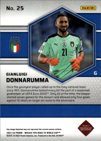 Gianluigi Donnarumma - Panini Mosaic FIFA Road to World Cup Base Set 2021-22, Nr. 25