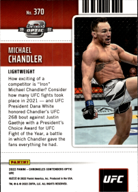 Michael Chandler - Panini Chronicles UFC Contenders Optic Season Ticket 2022, Nr. 370