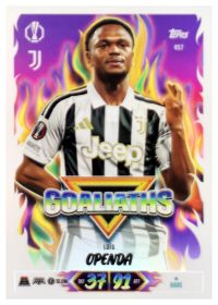 Loïs Openda - Topps Match Attax UEFA Club Competitions Goaliaths 2026-27, Nr. 457