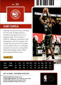 Clint Capela - Panini Contenders Season Ticket 2021-22, Nr. 24