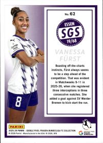 Vanessa Fürst - Panini Frauen-Bundesliga TC Collection Base Set 2025-26, Nr. 62