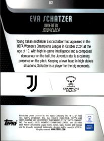 Eva Schatzer - Topps Chrome UEFA Women's Champions League Future Stars 2025-26, Nr. 82 – RayWave Refractor, Insert