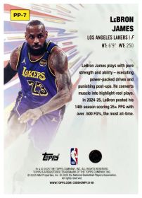 LeBron James - Topps Power Players 2025-26, Nr. PP-7 – Insert