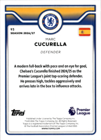 Marc Cucurella - Topps Flagship Premier League Base Set 2026-27, Nr. 93