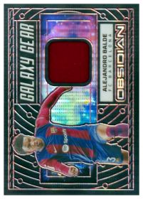 Alejandro Balde - Panini Obsidian Galaxy Gear 2023-24, Nr. GG-ABE – Patch / Memorabilia, Nummeriert, Electric Etch Red Pulsar, Insert