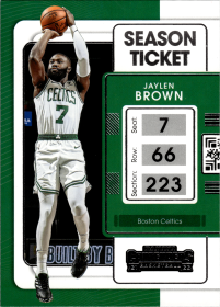 Jaylen Brown - Panini Contenders Season Ticket 2021-22, Nr. 34