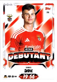 Samuel Dahl - Topps Match Attax UEFA Club Competitions Attax Debutant 2026-27, Nr. 319