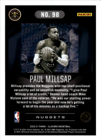Paul Millsap - Panini Illusions Base Set 2020-21, Nr. 98