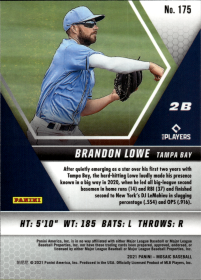 Brandon Lowe - Panini Mosaic Base Set 2021, Nr. 175