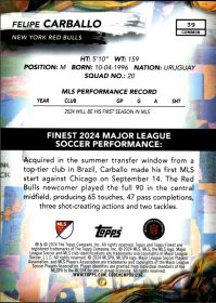 Felipe Carballo - Topps Finest MLS Base Set 2024, Nr. 39