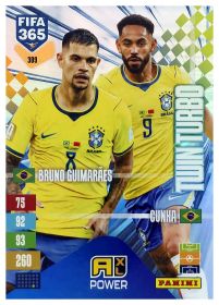 Bruno Guimarães / Matheus Cunha - Panini Adrenalyn XL FIFA 365 Twin Turbo 2026-27, Nr. 309 – Insert