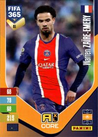 Warren Zaïre-Emery - Panini Adrenalyn XL FIFA 365 Base Set 2026-27, Nr. 51