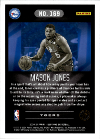 Mason Jones - Panini Illusions Base Set 2020-21, Nr. 169 – Rookie Card