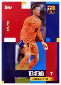 Marc-André ter Stegen - Topps FC Barcelona Team Set First Team 2024-25, Nr. 1 – Nummeriert, Blue