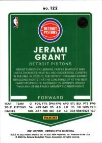 Jerami Grant - Panini Donruss Optic Base Set 2021-22, Nr. 122