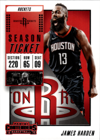 James Harden - Panini Contenders Season Ticket 2018-19, Nr. 38