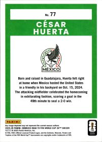 César Huerta - Panini Donruss FIFA Road to World Cup Base Set 2025-26, Nr. 77