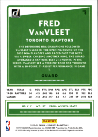 Fred VanVleet - Panini Donruss Base Set 2020-21, Nr. 9