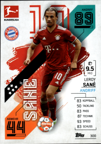 Leroy Sané - Topps Match Attax Bundesliga 2021-22, Nr. 300