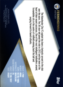 Fernandinho - Topps Manchester City Team Set Manchester, England 2021-22