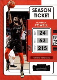 Norman Powell - Panini Contenders Season Ticket 2021-22, Nr. 49