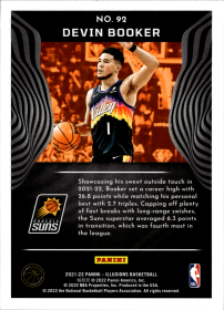 Devin Booker - Panini Illusions Base Set 2021-22, Nr. 92