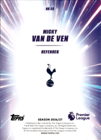 Micky van de Ven - Topps Flagship Premier League Nitro Boost 2026-27, Nr. NB 22 – Insert